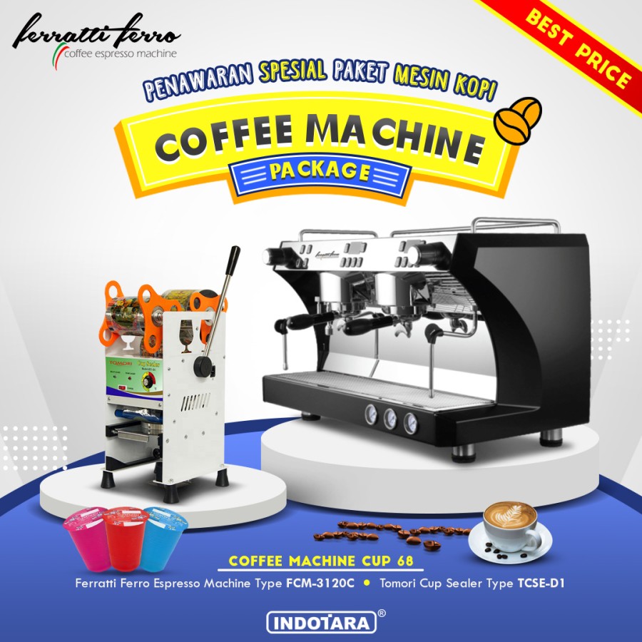 Paket Mesin Kopi Espresso Machine Cup - 68