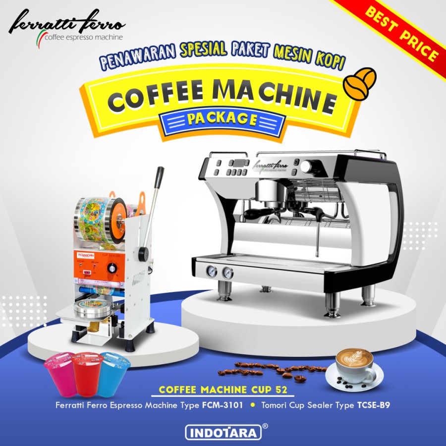 Paket Mesin Kopi Espresso Machine Cup - 52