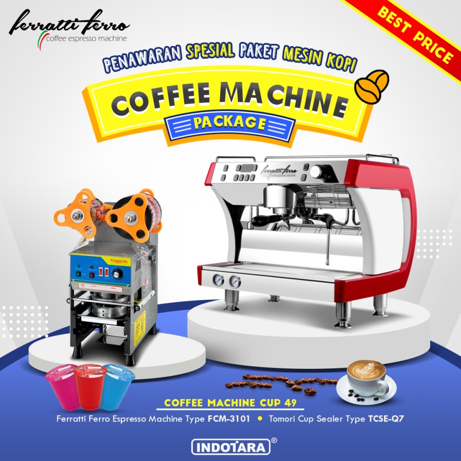 Paket Mesin Kopi Espresso Machine Cup - 49