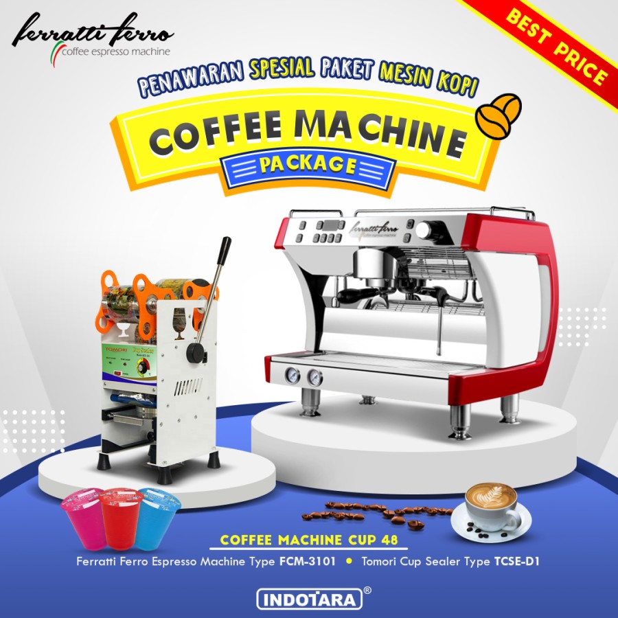 Paket Mesin Kopi Espresso Machine Cup - 48