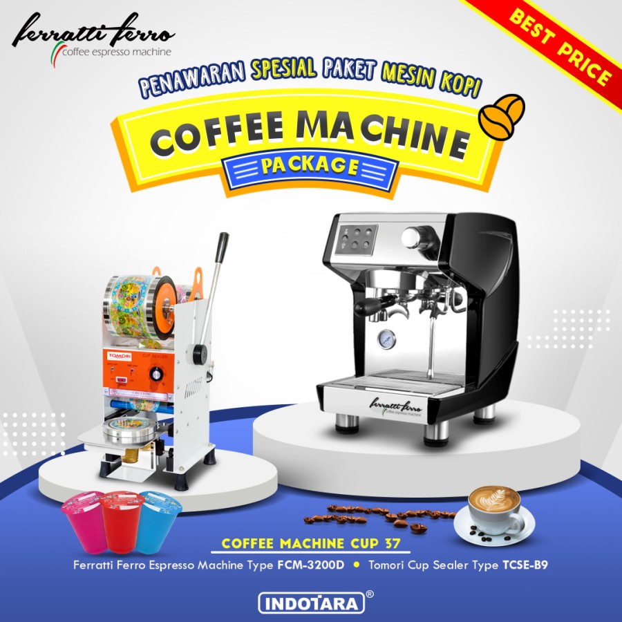 Paket Mesin Kopi Espresso Machine Cup - 37