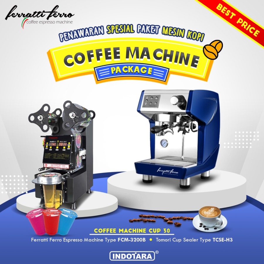 Paket Mesin Kopi Espresso Machine Cup - 30