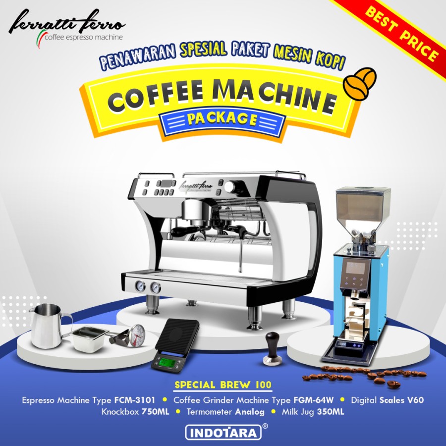 Paket mesin kopi Espresso Special Brew 99 - 100