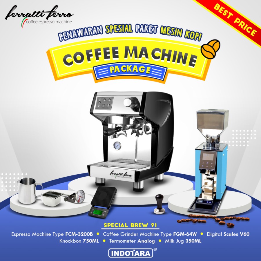 Paket mesin kopi Espresso Special Brew 91 - 92 - 93