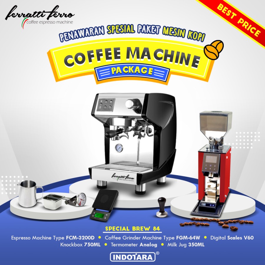 Paket mesin kopi Espresso Special Brew 84 - 85 - 86