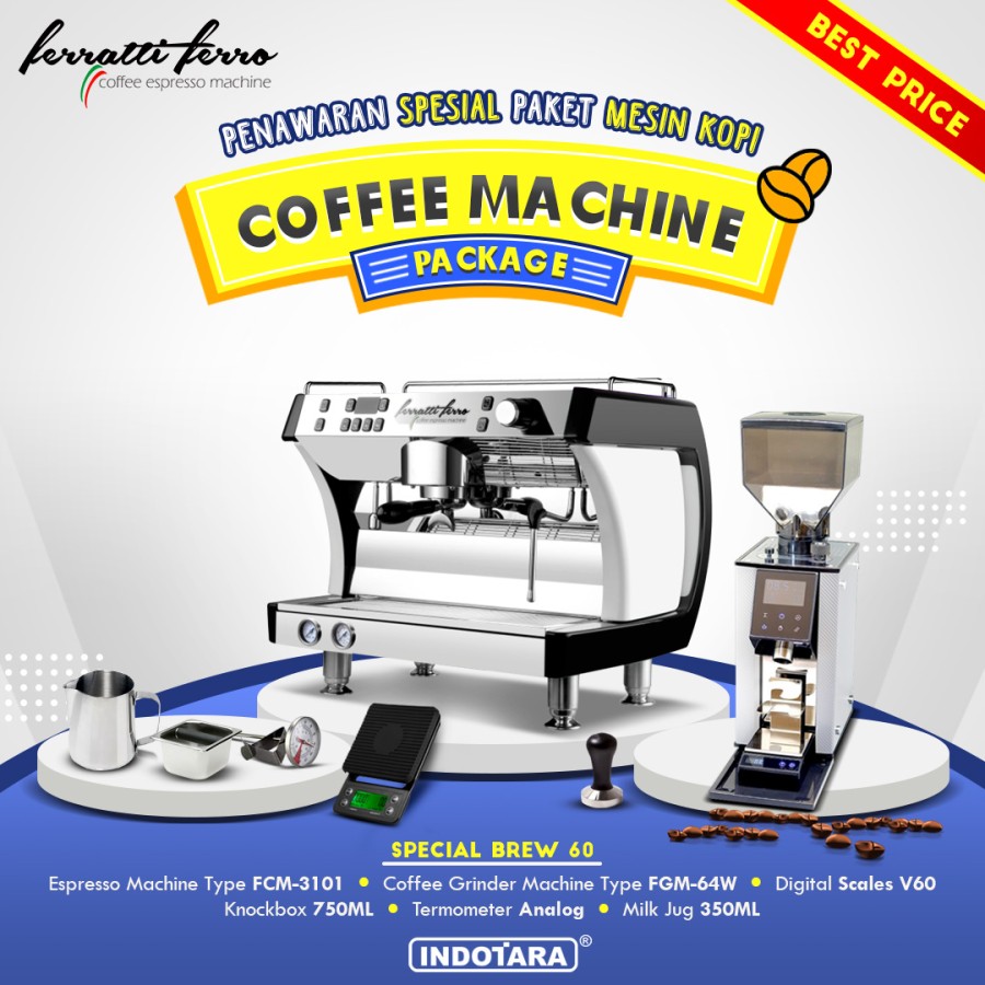 Paket mesin kopi Espresso Special Brew 59 - 60