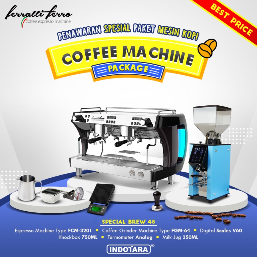 Paket mesin kopi Espresso Special Brew 47 - 48