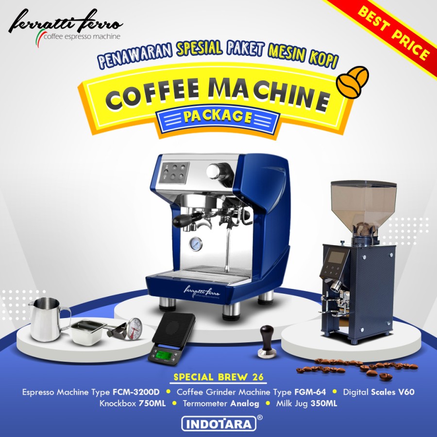 Paket mesin kopi Espresso Special Brew 24 - 25 - 26