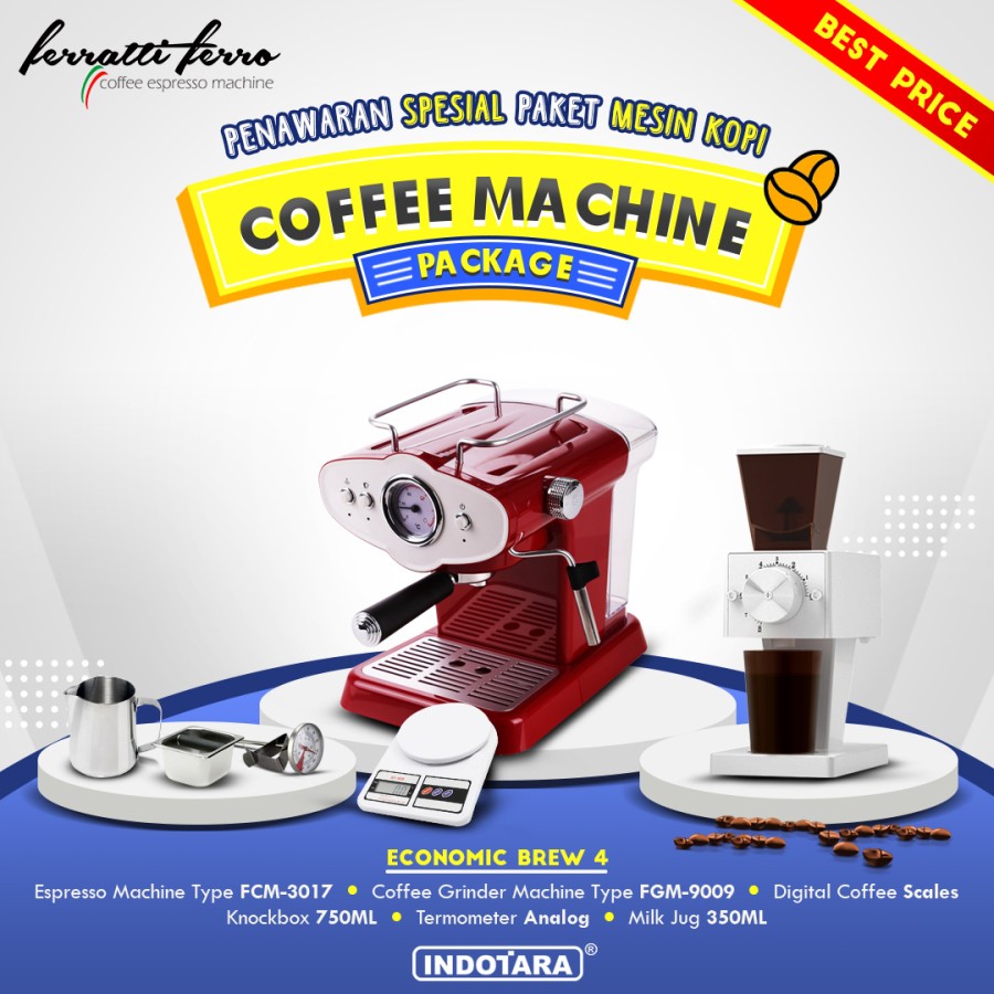 Paket mesin kopi Economic Brew 4