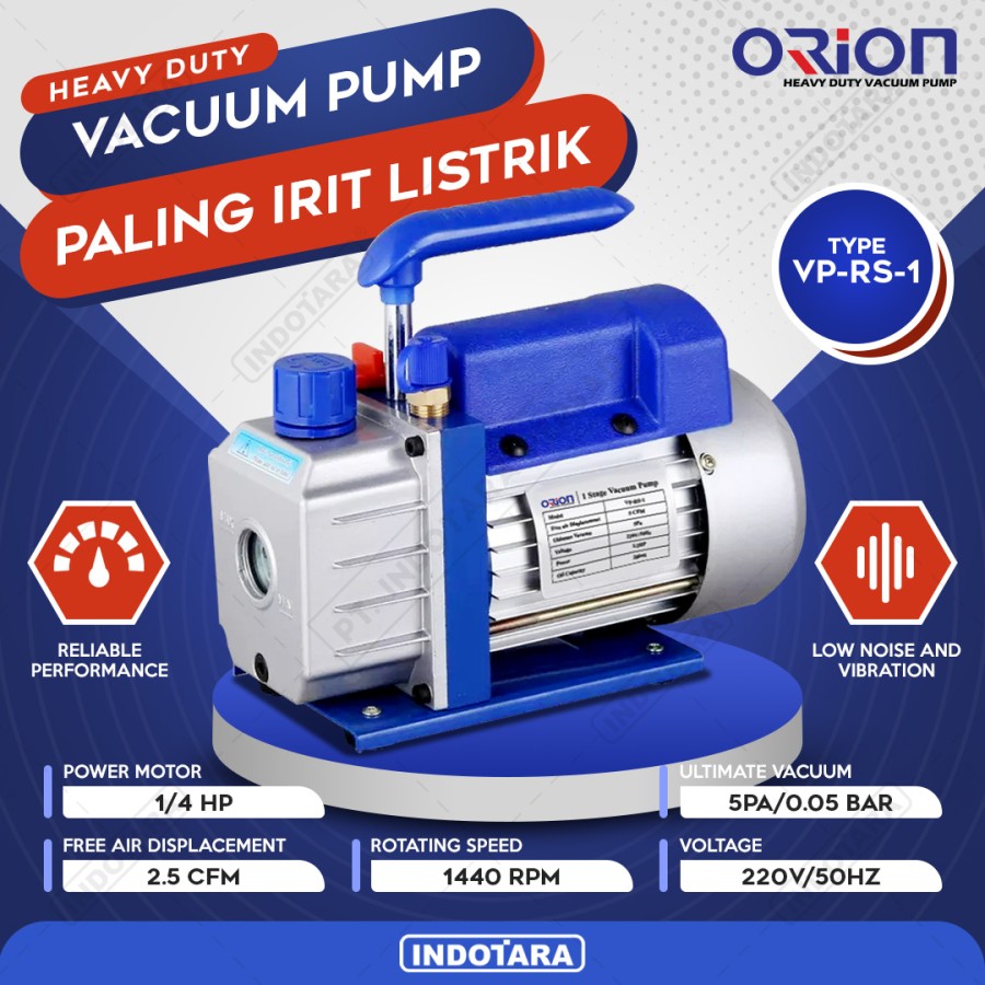 Vacuum Pump AC Mesin Pompa Vacuum AC 1/4 hp Orion VP-RS-1