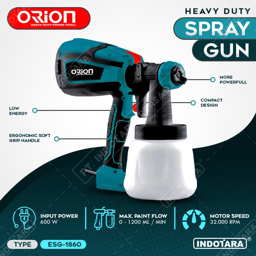 Electric Spray Gun Orion ESG-1860 Spray Painter 600W