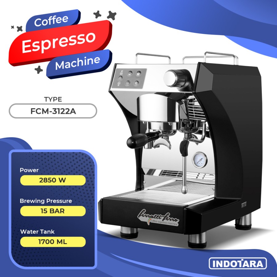 Mesin Kopi Espresso / Espresso Machine Ferratti Ferro FCM-3122A