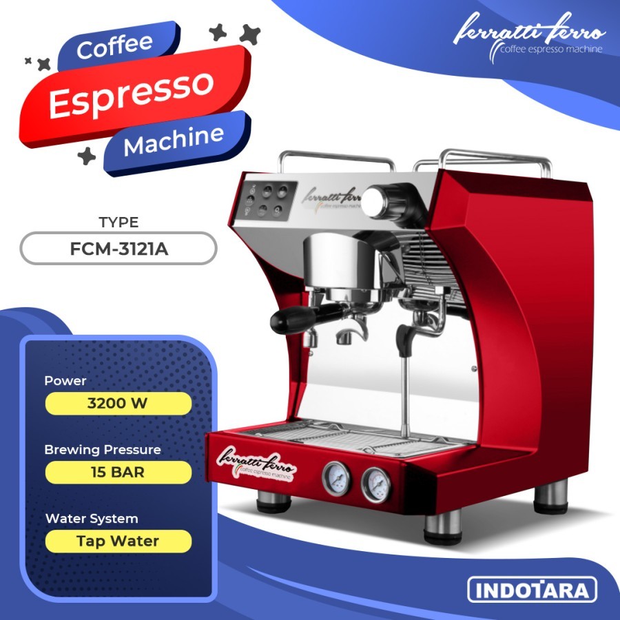 Mesin Kopi Espresso / Espresso Machine Ferratti Ferro FCM-3121A