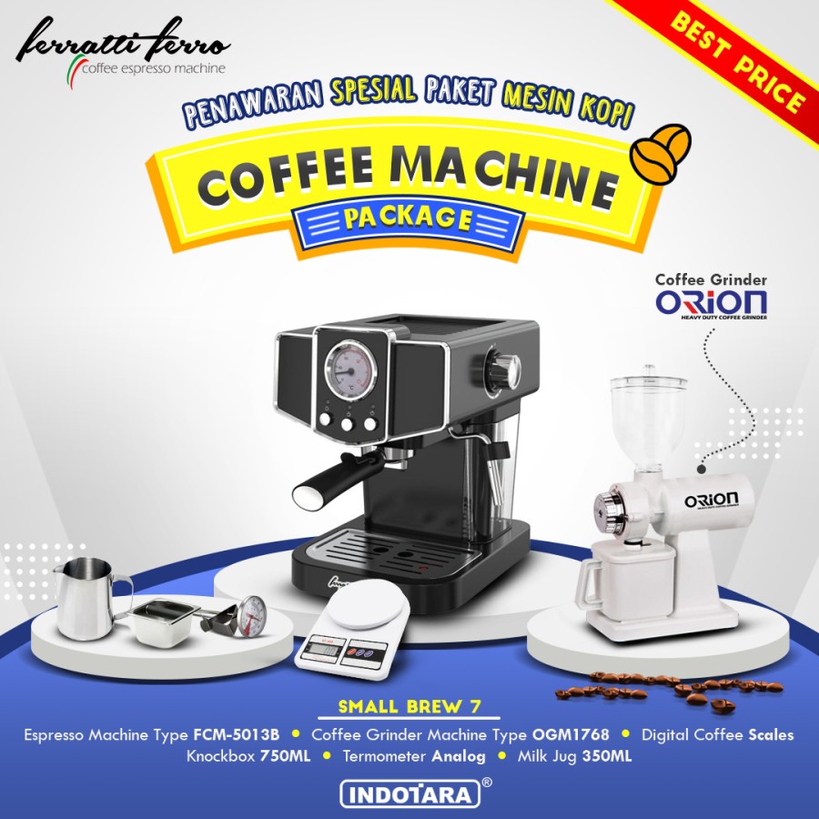 Paket mesin kopi Espresso Small Brew 7 - 8 - 9