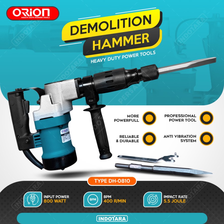 Mesin Bobok Beton / Demolition Hammer Orion DH-0810