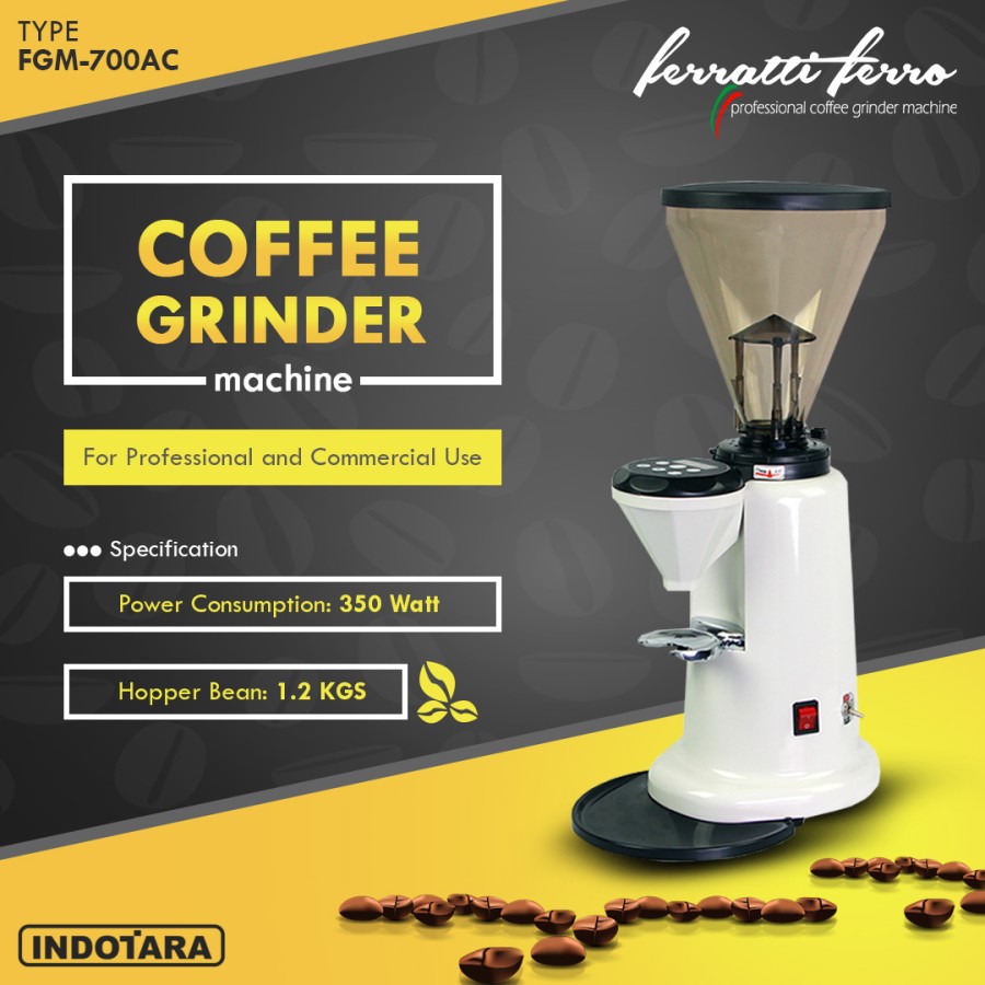 Coffee Grinder Machine Alat Penggiling Kopi Ferratti Ferro FGM-700AC