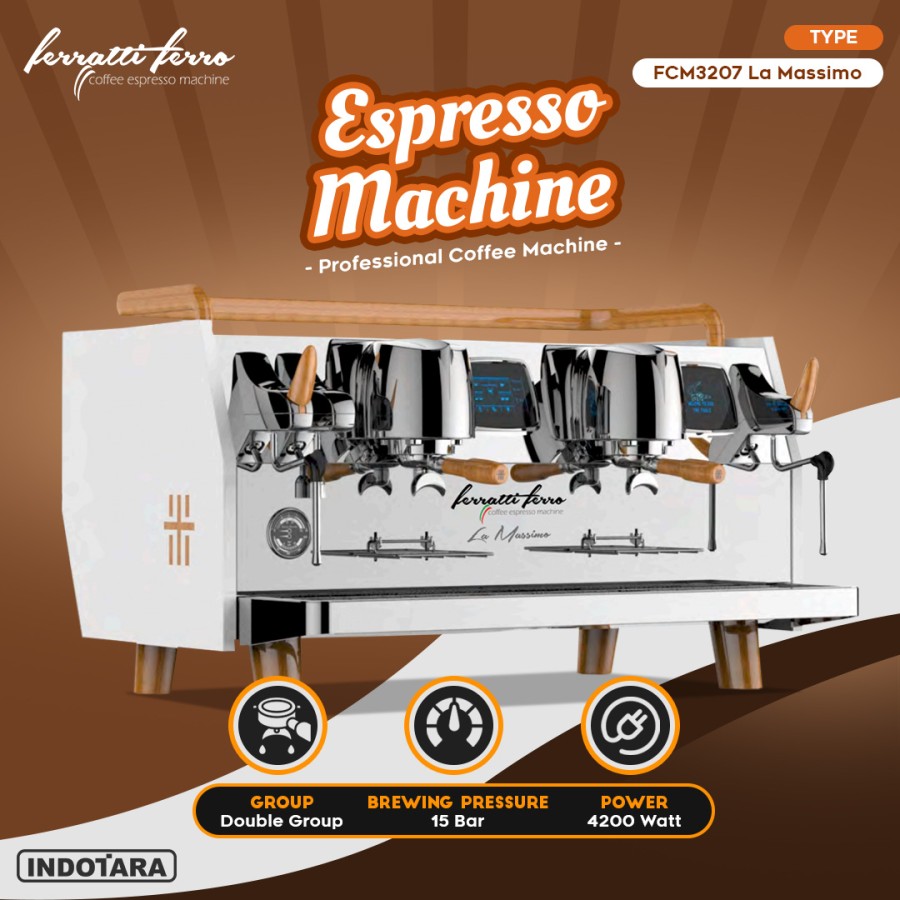 Mesin Kopi Espresso Machine Ferratti Ferro FCM3207 La Massimo