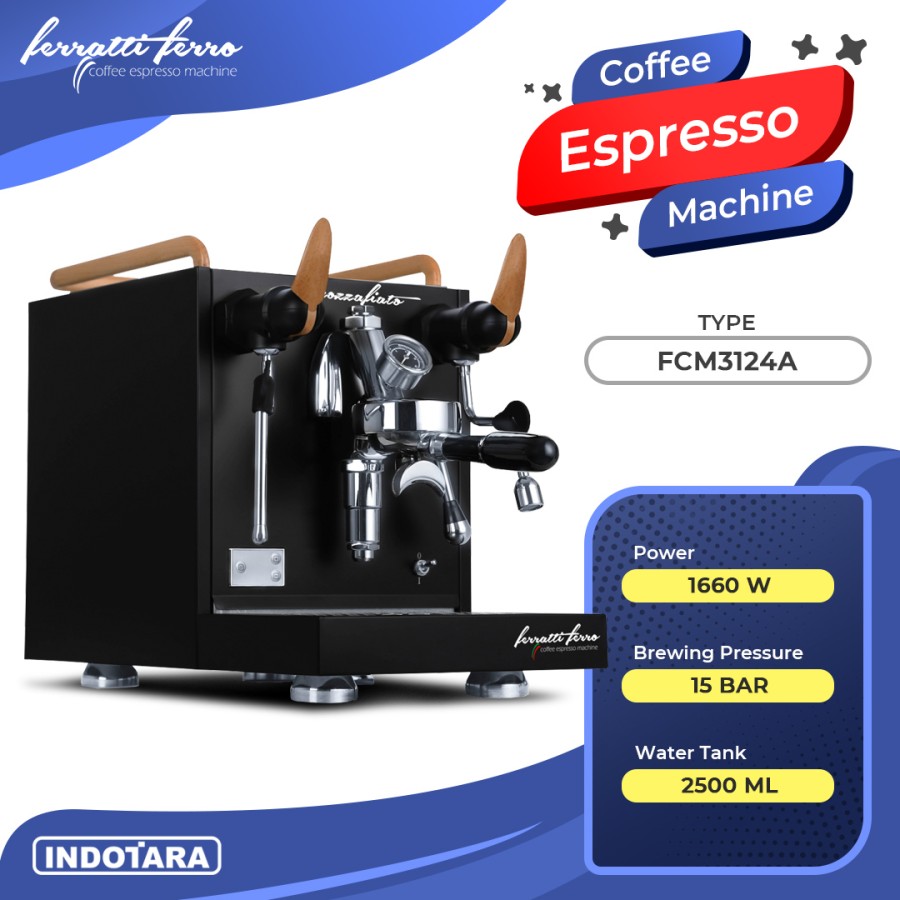 Mesin Kopi Espresso / Espresso Machine Ferratti Ferro FCM-3124A