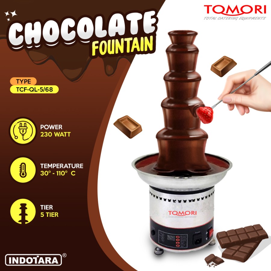 Chocolate Fountain Mesin Coklat Air Mancur Tomori - TCF QL 5