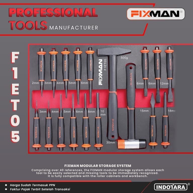 FIXMAN Tool Modular Storage - Foam Modular System - F1ET05