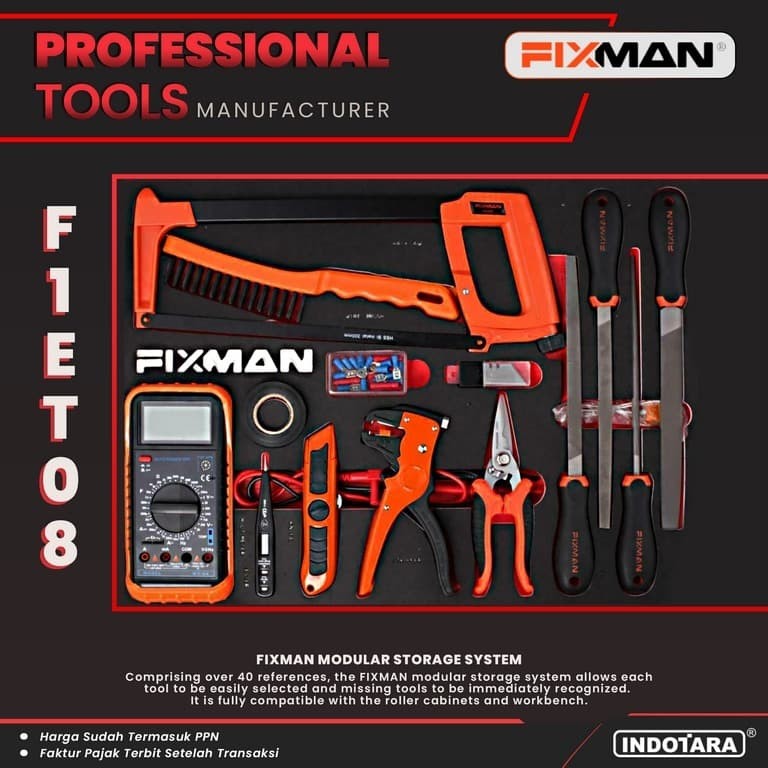 FIXMAN Tool Modular Storage - Foam Modular System - F1ET08