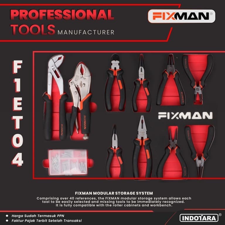 FIXMAN Tool Modular Storage - Foam Modular System - F1.ET04