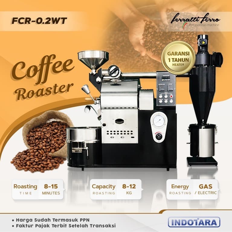 Coffee Roaster / Mesin Sangrai Kopi Ferratti Ferro FCR02WT