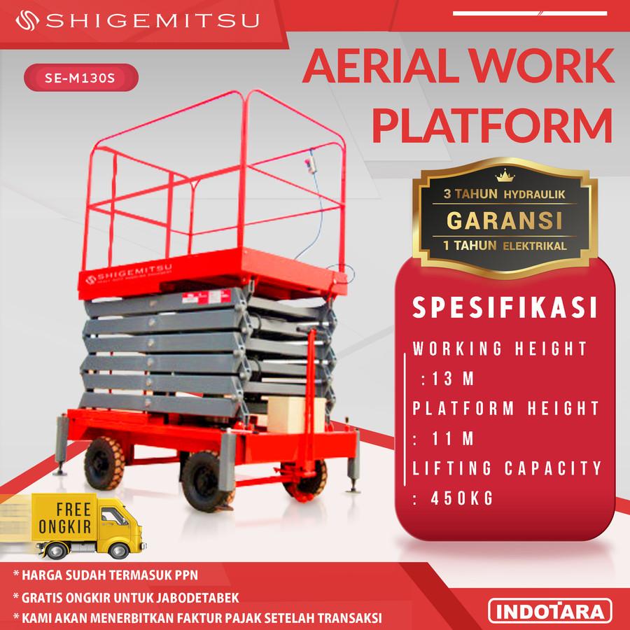 Tangga Elektrik - ELECTRIC PUSH MOBILE SCISSOR LIFT SE-M130S AC