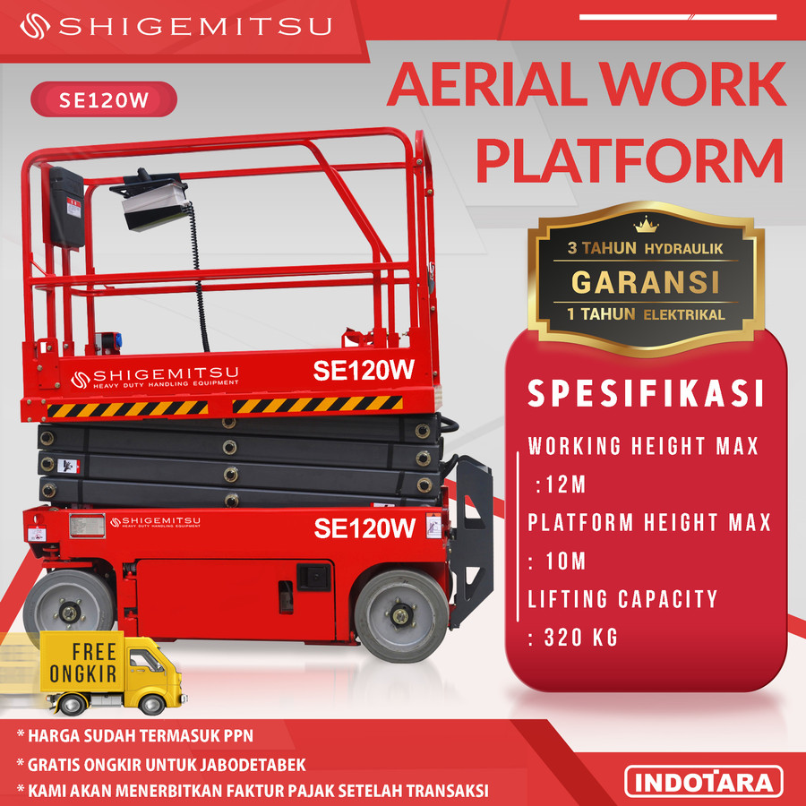 Tangga Elektrik - Aerial Work Platform Shigemitsu SE120W