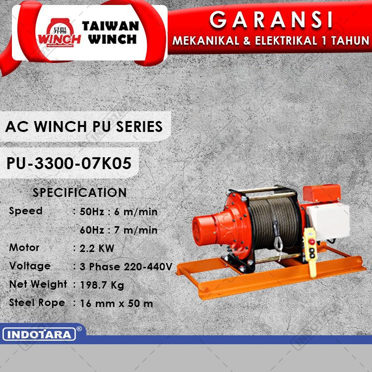 Taiwan Winch PU-3300-07K05