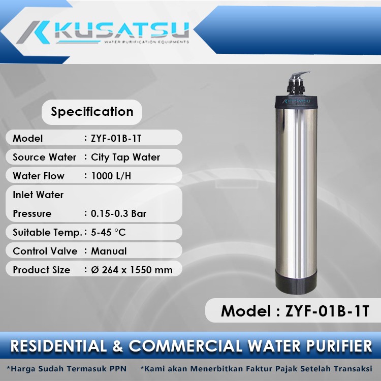 Kusatsu Manual Water Purifier ZYF-01B-1T 1000L