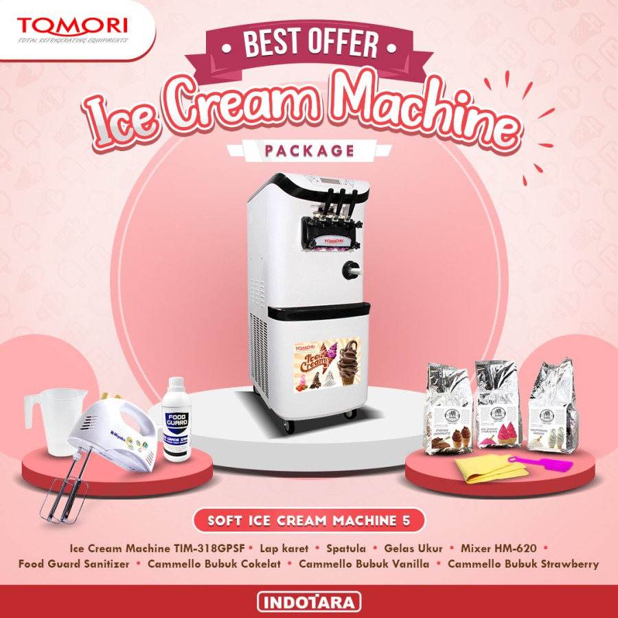 Paket Mesin Pembuat Es Krim Soft / Soft Ice Cream Machine 5