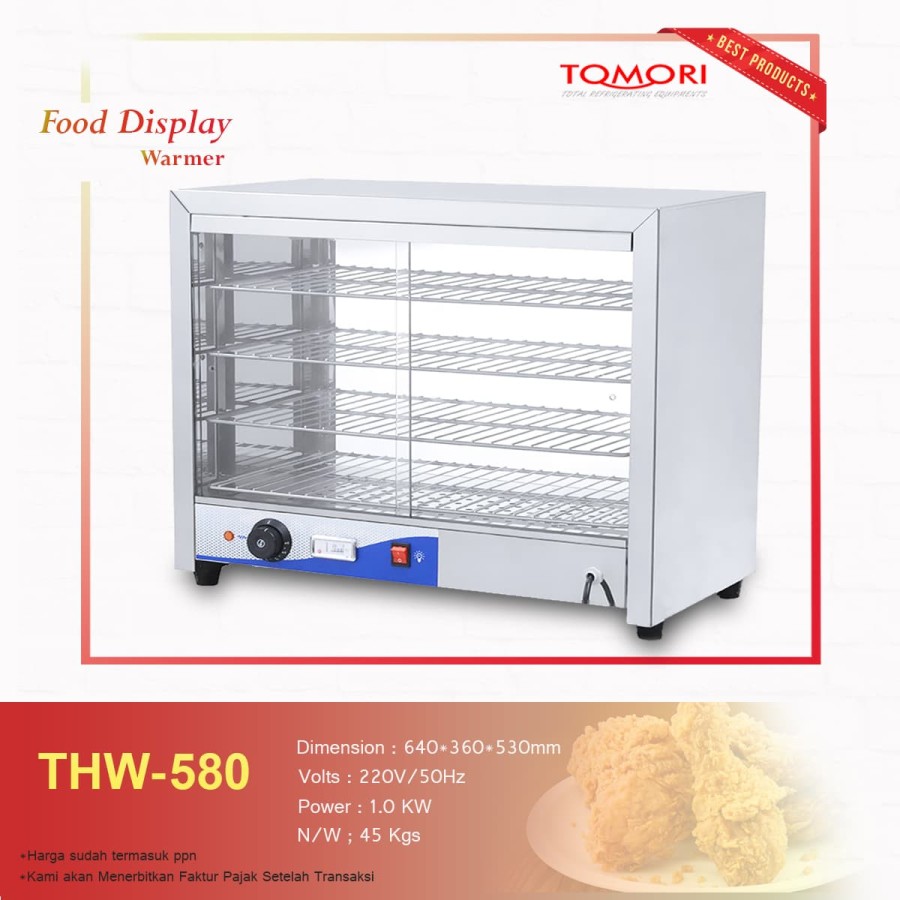 Mesin Penghangat Makanan / Food Display Warmer TDW-580