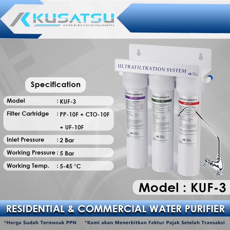 TRIPLE Ultrafiltration KUF-3 2Bar Kusatsu