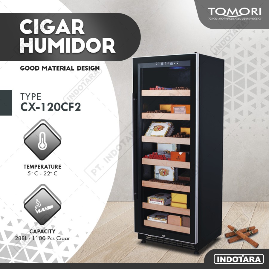 Tempat Penyimpana Cerutu - Tomori Cigar Humidor CX-120CF2