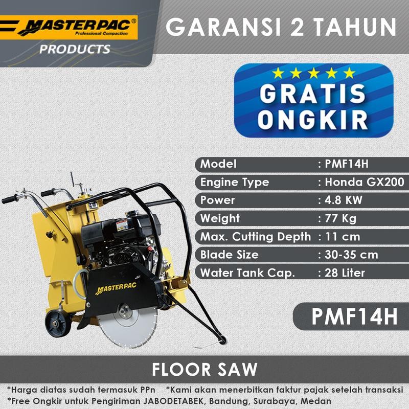 Masterpac Concrete Cutter Floor Saw PMF14H