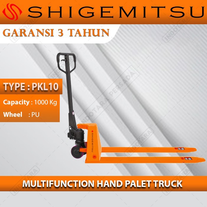 Shigemitsu Multifunction Hand Pallet - Low Profile PKL10PU685