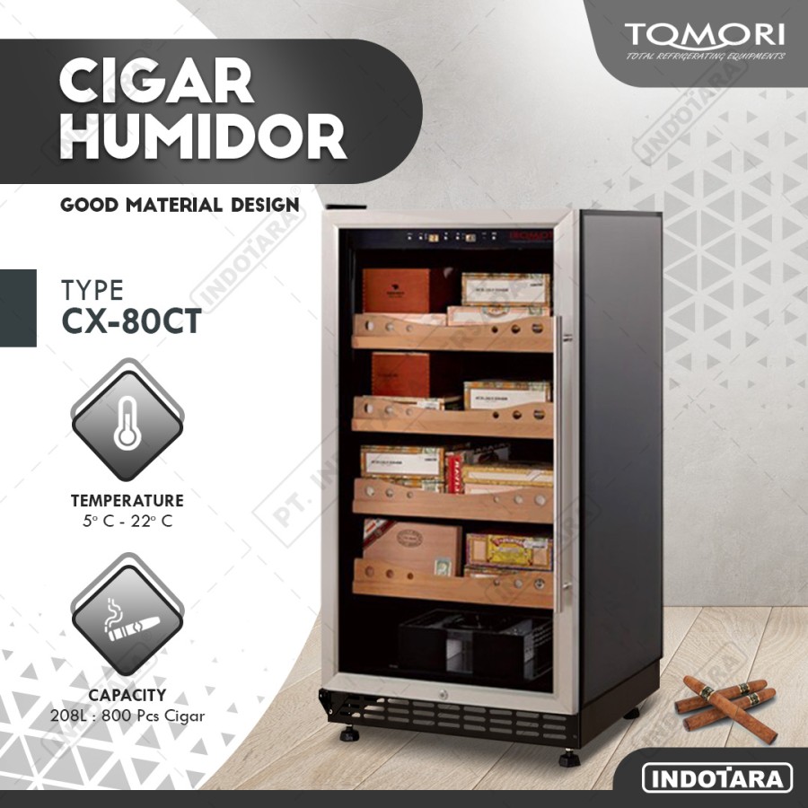 Tempat Penyimpana Cerutu - Tomori Cigar Humidor CX-80CT