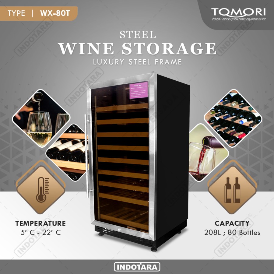 Tomori Steel Wine Storage WX-80T