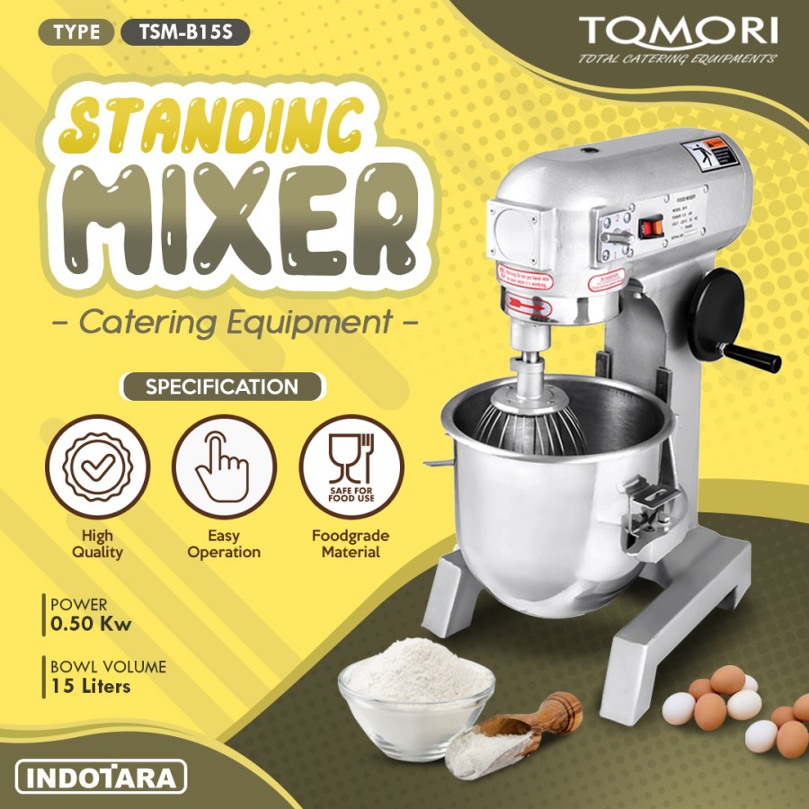 TOMORI Stand Mixer / Mixer Roti TSM-B15S