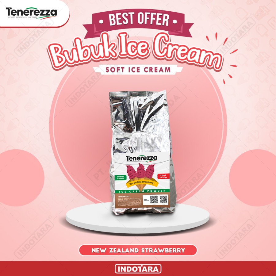 Bubuk Es Krim Soft Tenerezza - ORIGINAL FLAVOURS - 1.1kg Pilihan Rasa