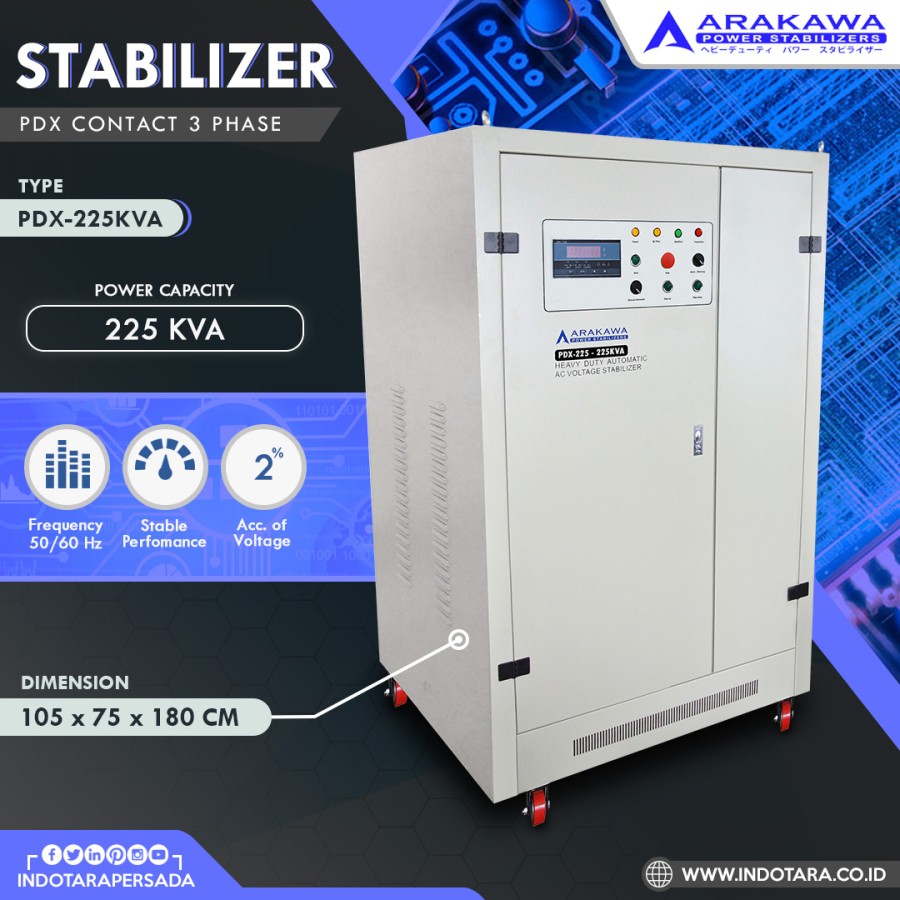 STABILIZER ARAKAWA PDX 3 PHASE PDX225KVA