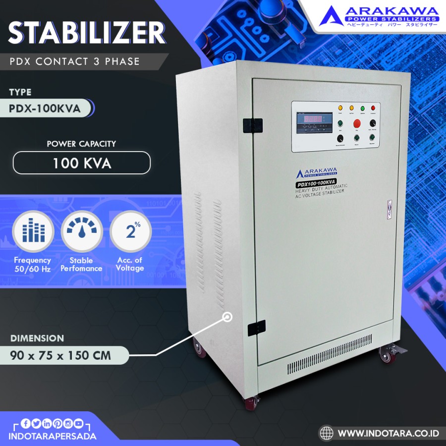 STABILIZER ARAKAWA PDX 3 PHASE PDX100KVA