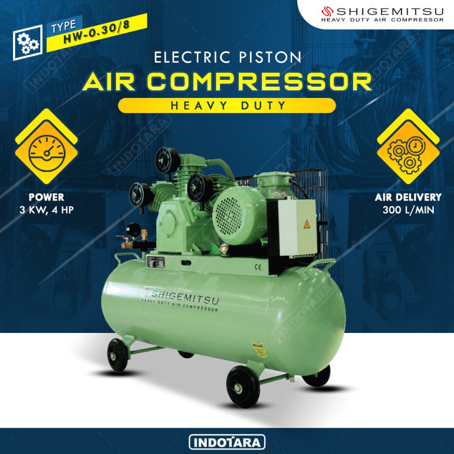 Kompresor Angin Oil Free 4HP/ 8 BAR 110L