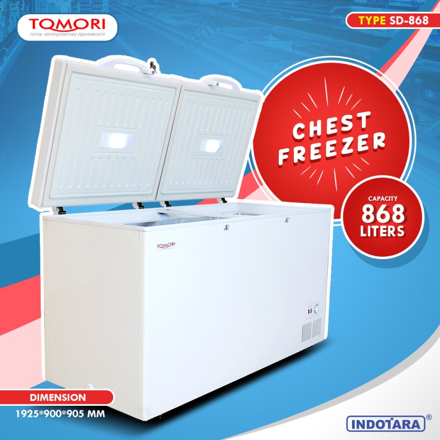 TOMORI SOLID DOOR CHEST FREEZER SD868