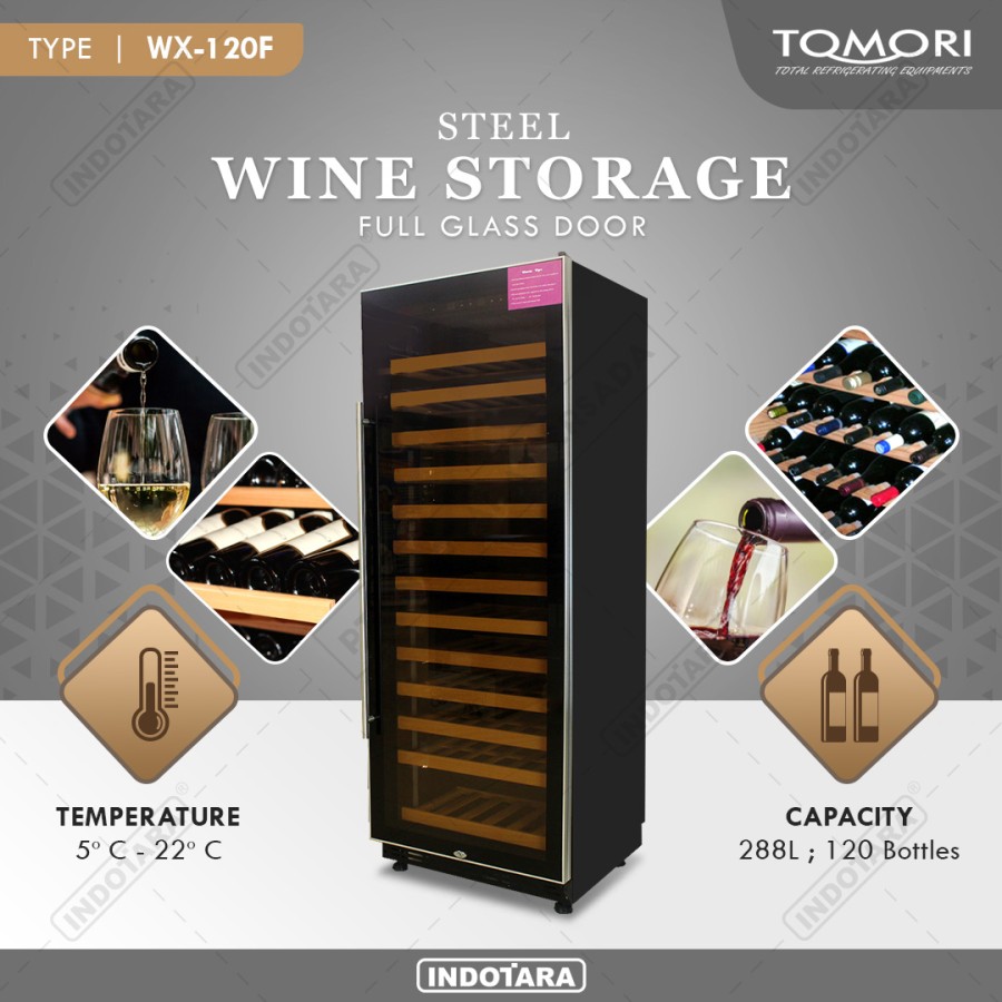 Wine Cooler | Tomori Wine Storage Steel WX-120F