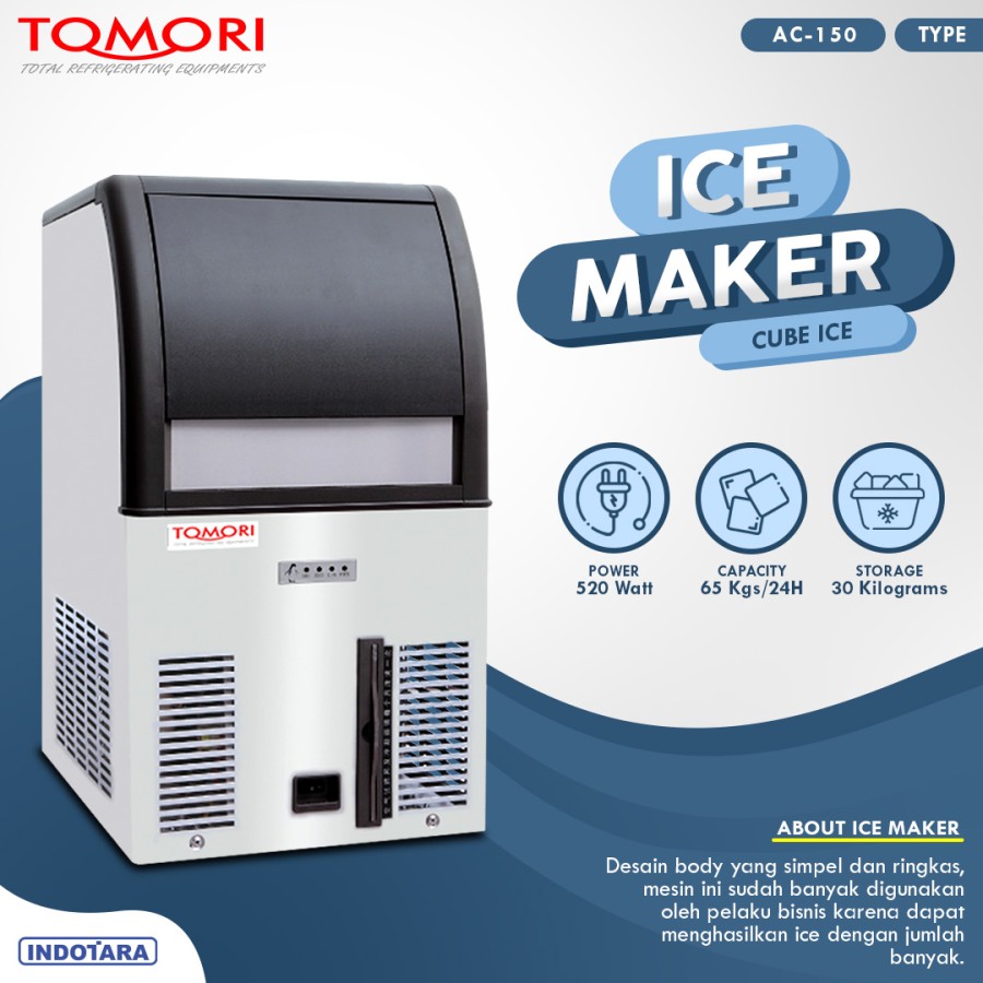 Mesin Pembuat Es Kubus AC-150 TOMORI ICE CUBE