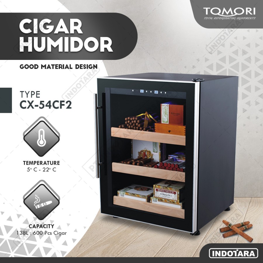 Tempat Penyimpanan Cerutu - TOMORI CIGAR HUMIDOR CX-54CF2