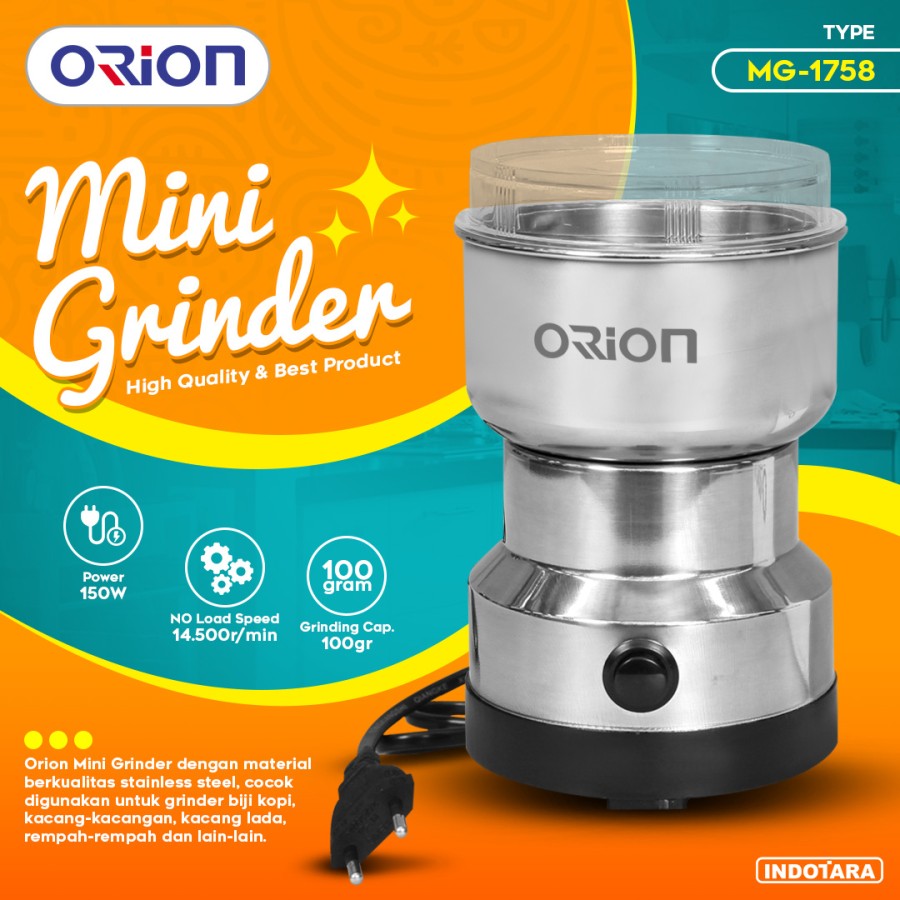 Alat Penggiling Biji Kopi Coffee Mini Grinder - Orion MG1758