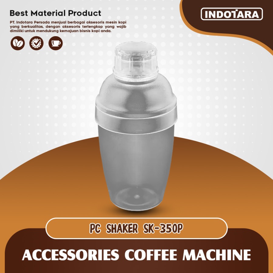 Shaker Coctail Plastic 350ml / Pengocok Minuman Food Grade - SK350P